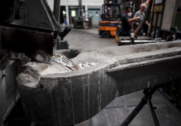 Dettaglio alluminio fuso